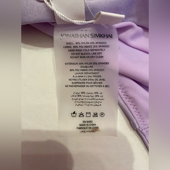 NWT Jonathan Simkhai Purple Bikini Bottom Size Medium and a Large - Picture 4 of 9